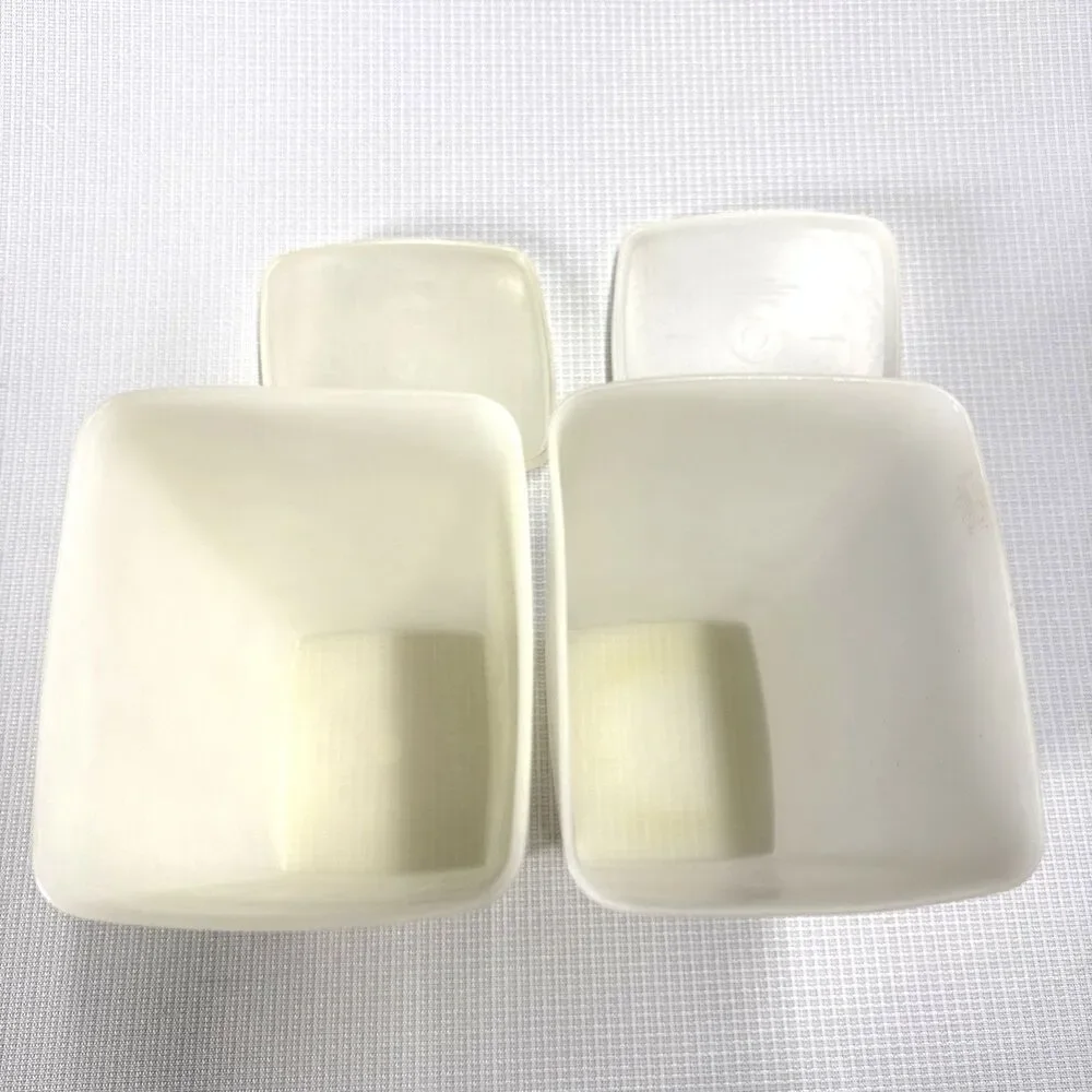 Vintage Tupperware 2 Piece Set Tall Storage Containers - 8